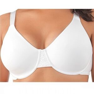 Vanity Fair Beauty Back Full Figure Back-Smoothing Underwire Bra 76380 White 38G